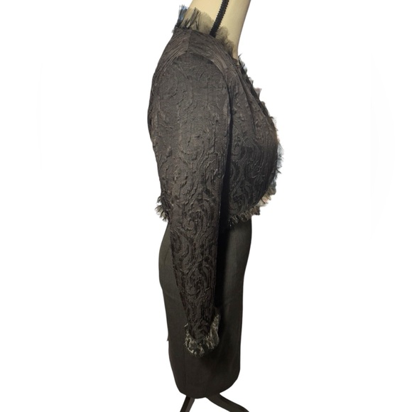 Lafayette 148 Black Cropped Blazer Jacket 10 - Picture 11 of 14